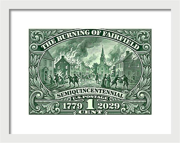 Burning of Fairfield 1c - Framed Print