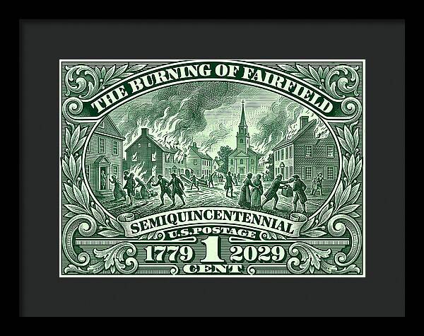 Burning of Fairfield 1c - Framed Print