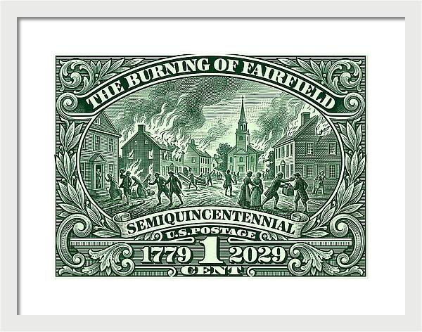 Burning of Fairfield 1c - Framed Print