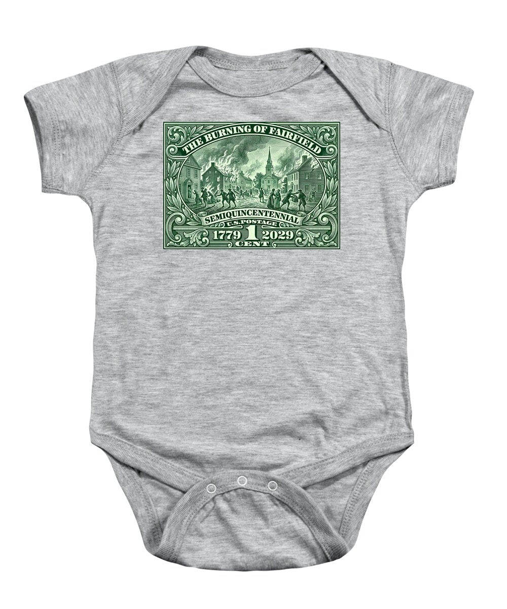 Burning of Fairfield 1c - Baby One-Piece