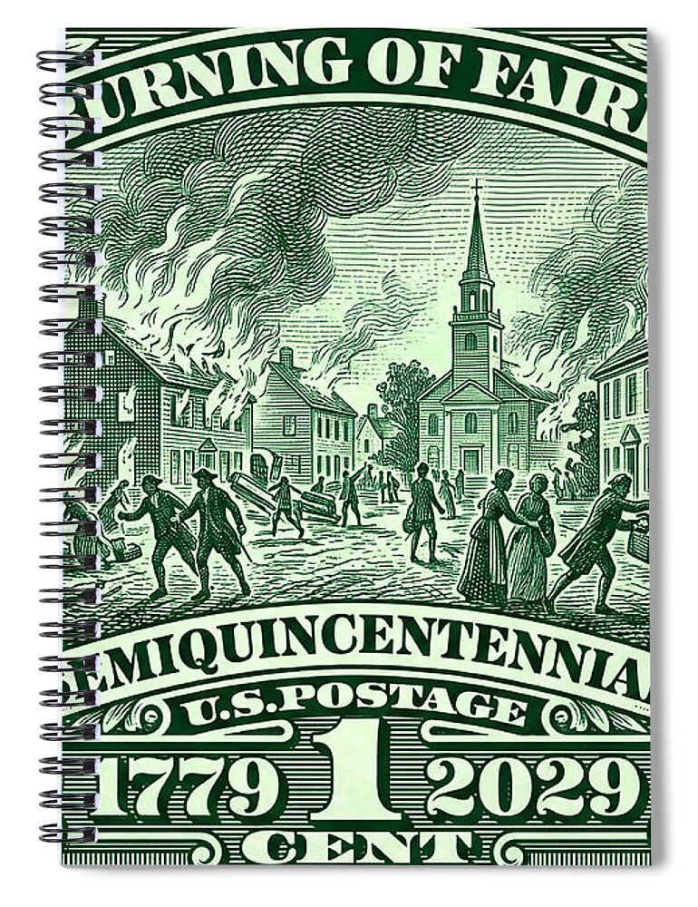 Burning of Fairfield 1c - Spiral Notebook