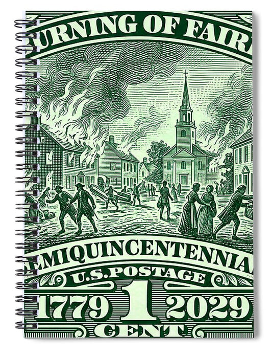Burning of Fairfield 1c - Spiral Notebook