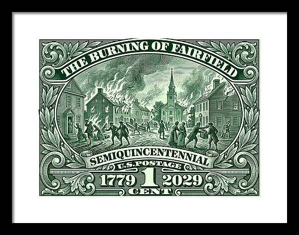 Burning of Fairfield 1c - Framed Print