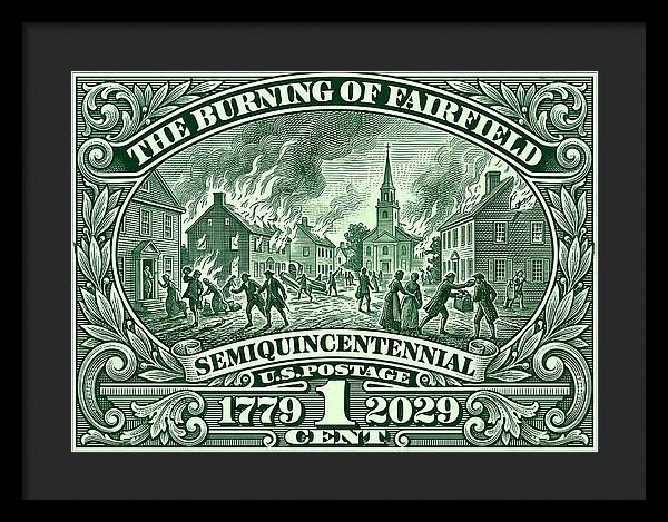 Burning of Fairfield 1c - Framed Print
