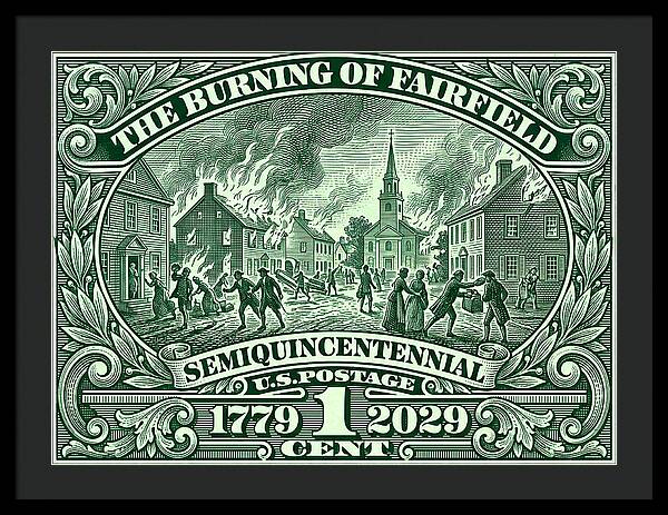 Burning of Fairfield 1c - Framed Print
