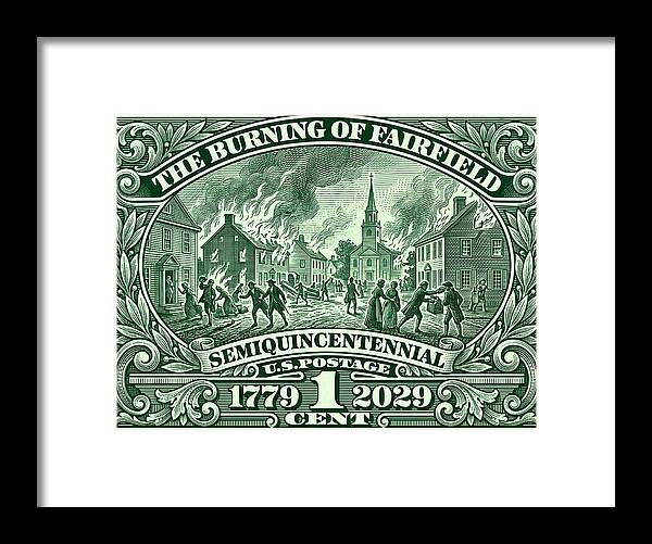 Burning of Fairfield 1c - Framed Print