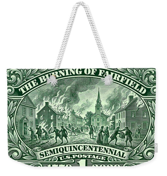 Burning of Fairfield 1c - Weekender Tote Bag