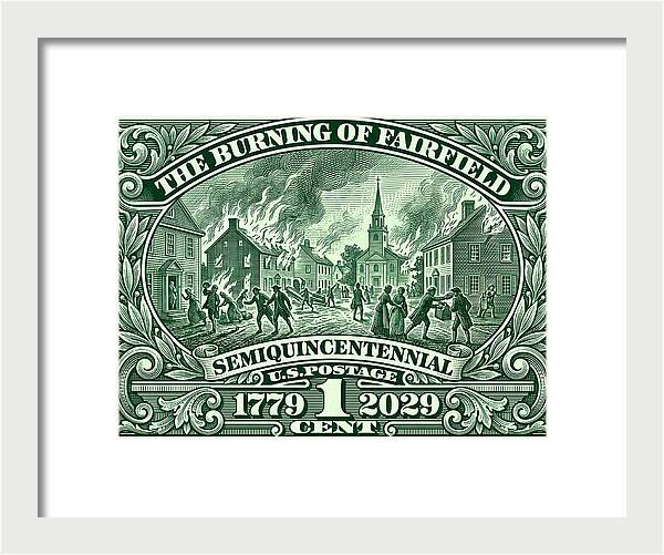 Burning of Fairfield 1c - Framed Print