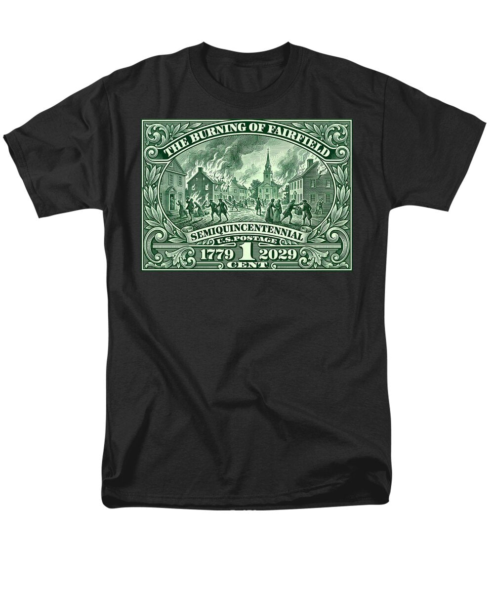 Burning of Fairfield 1c - Men's T-Shirt  (Regular Fit)