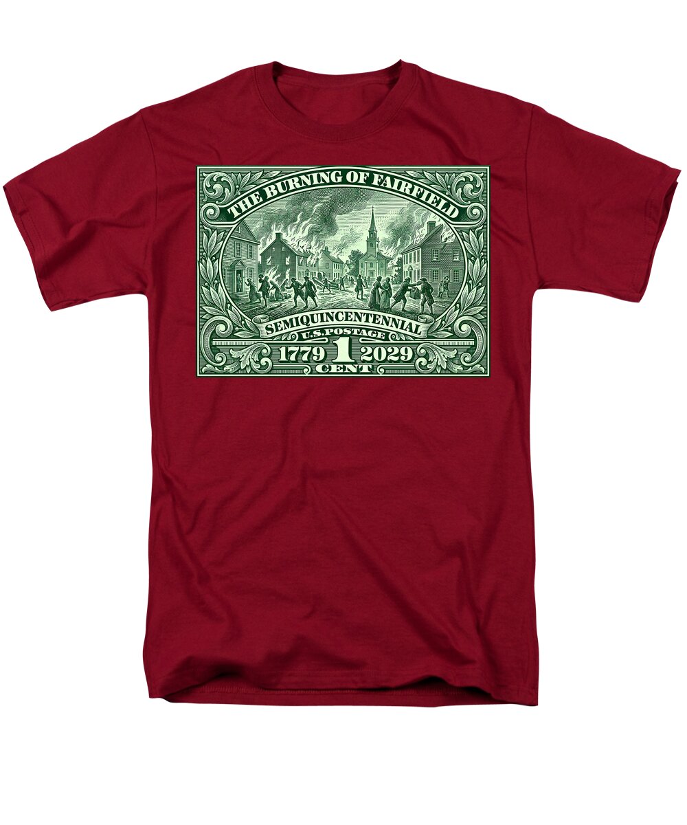 Burning of Fairfield 1c - Men's T-Shirt  (Regular Fit)