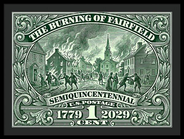 Burning of Fairfield 1c - Framed Print