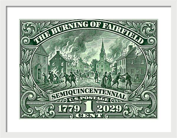 Burning of Fairfield 1c - Framed Print