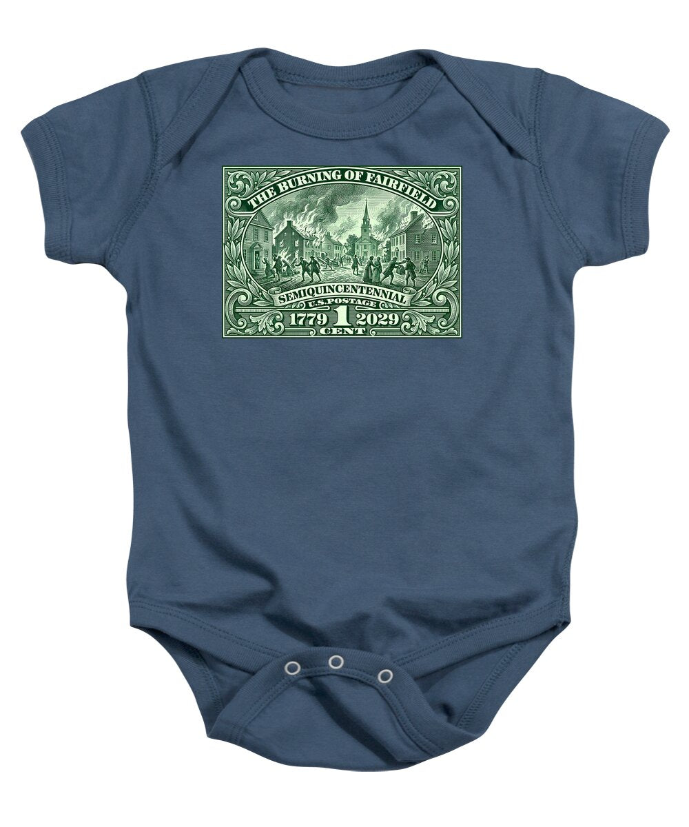 Burning of Fairfield 1c - Baby One-Piece