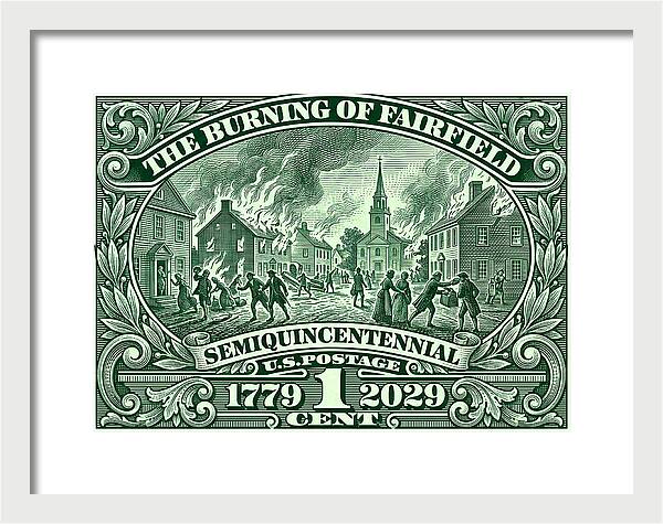 Burning of Fairfield 1c - Framed Print