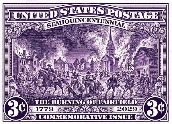 Burning of Fairfield 3c - Art Print