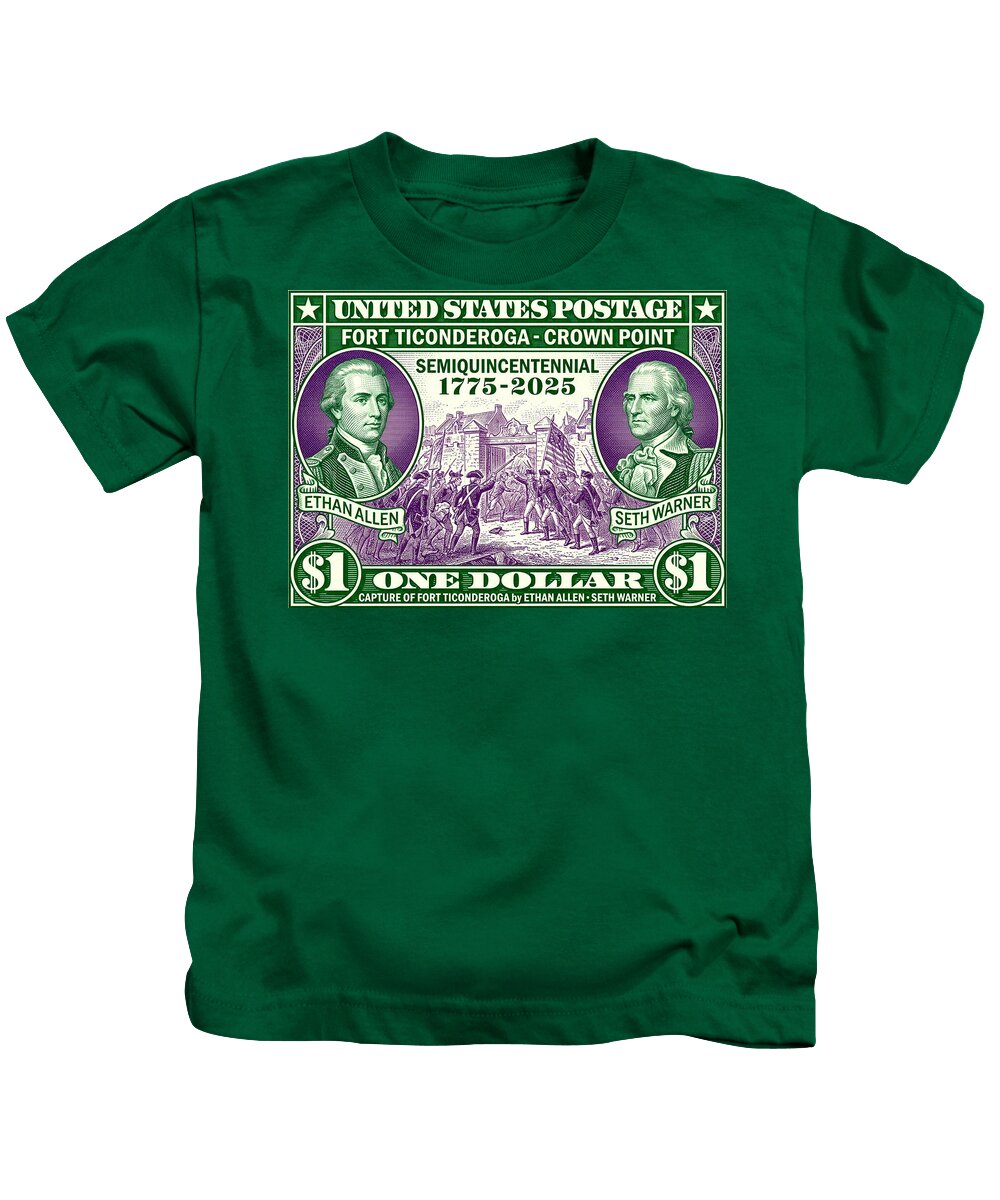Capture of Fort Ticonderoga $1 - Kids T-Shirt