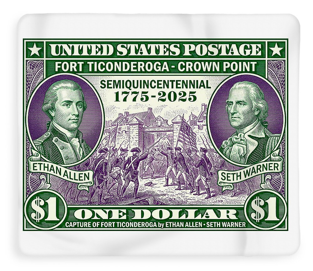 Capture of Fort Ticonderoga $1 - Blanket