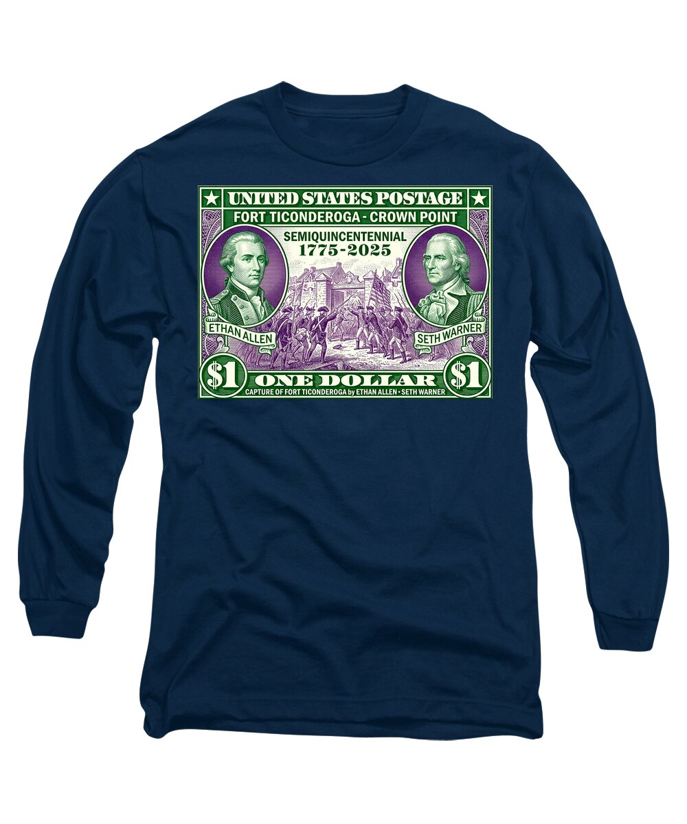 Capture of Fort Ticonderoga $1 - Long Sleeve T-Shirt