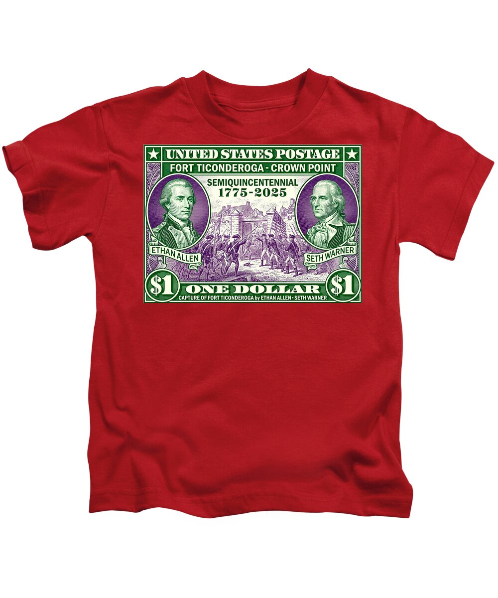 Capture of Fort Ticonderoga $1 - Kids T-Shirt