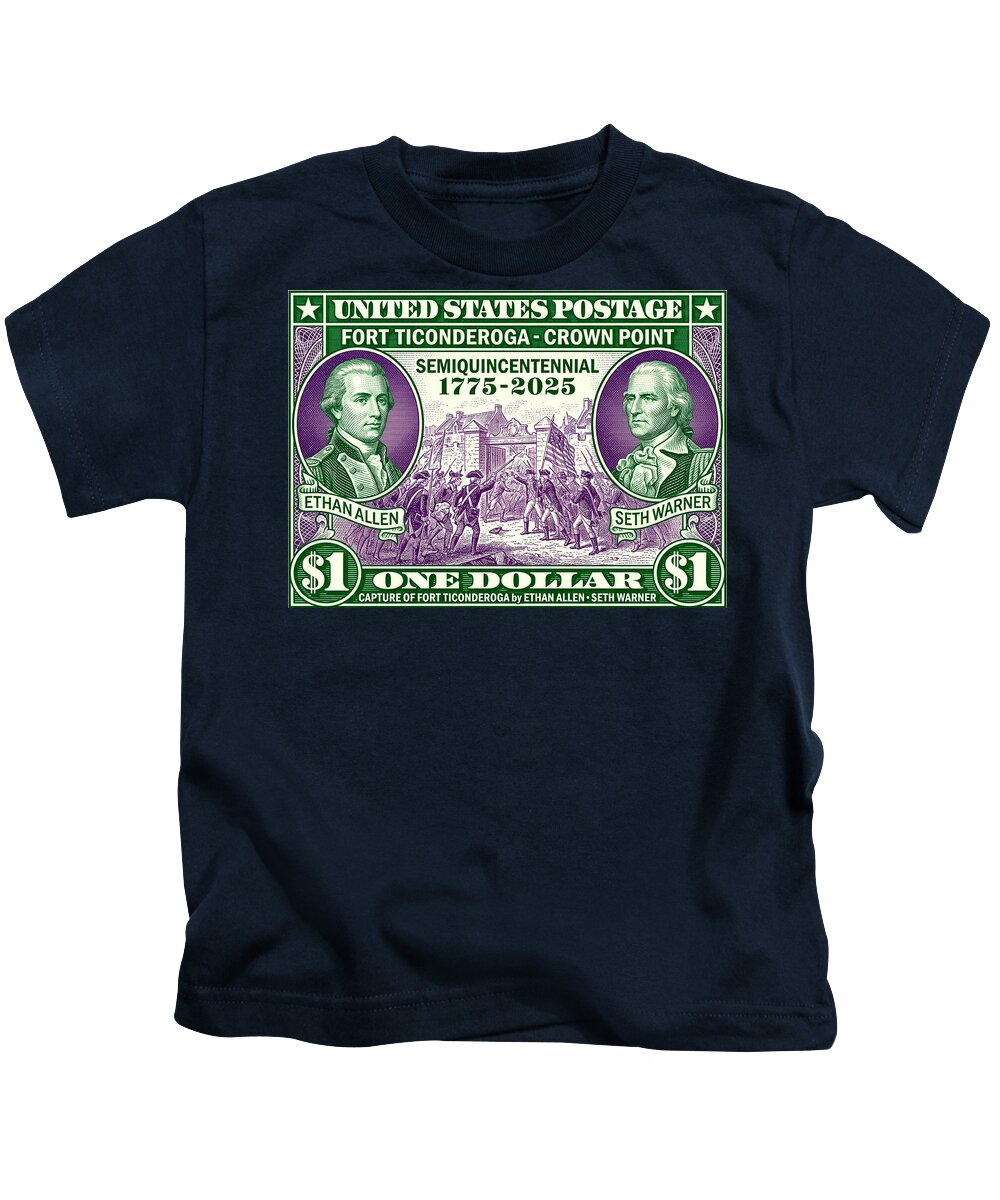 Capture of Fort Ticonderoga $1 - Kids T-Shirt