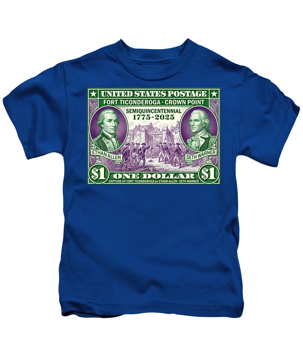 Capture of Fort Ticonderoga $1 - Kids T-Shirt