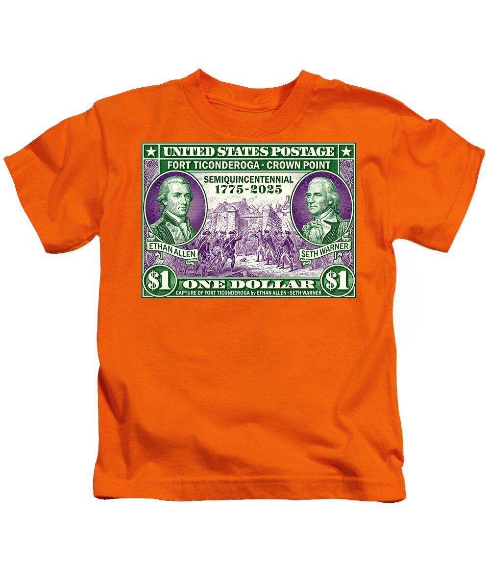 Capture of Fort Ticonderoga $1 - Kids T-Shirt