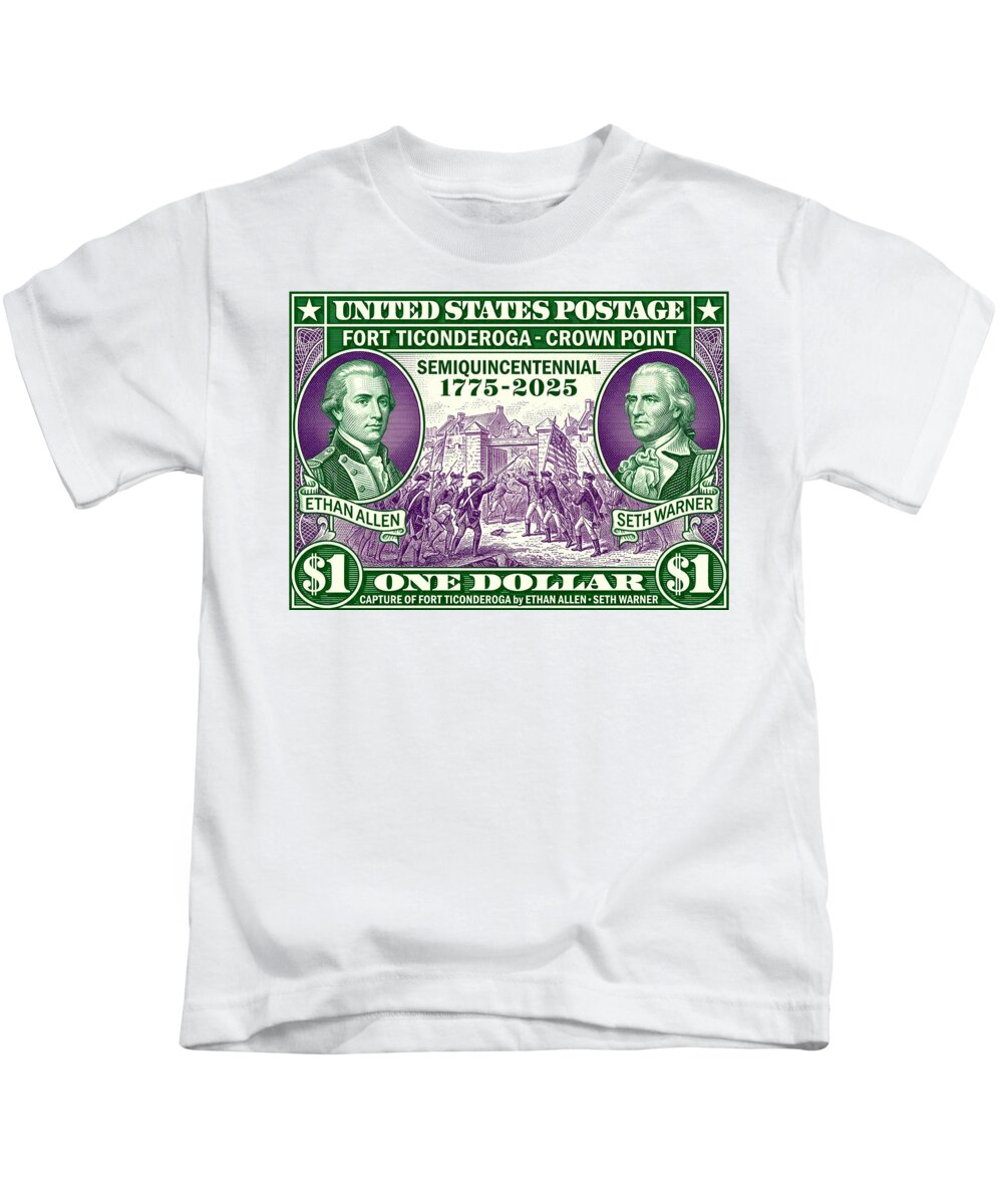 Capture of Fort Ticonderoga $1 - Kids T-Shirt