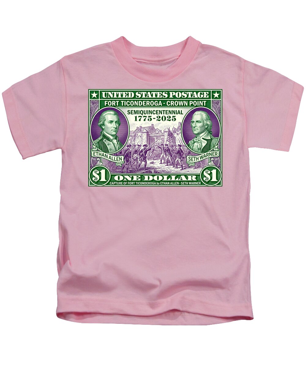 Capture of Fort Ticonderoga $1 - Kids T-Shirt