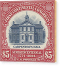 Carpenters Hall $5 - Wood Print