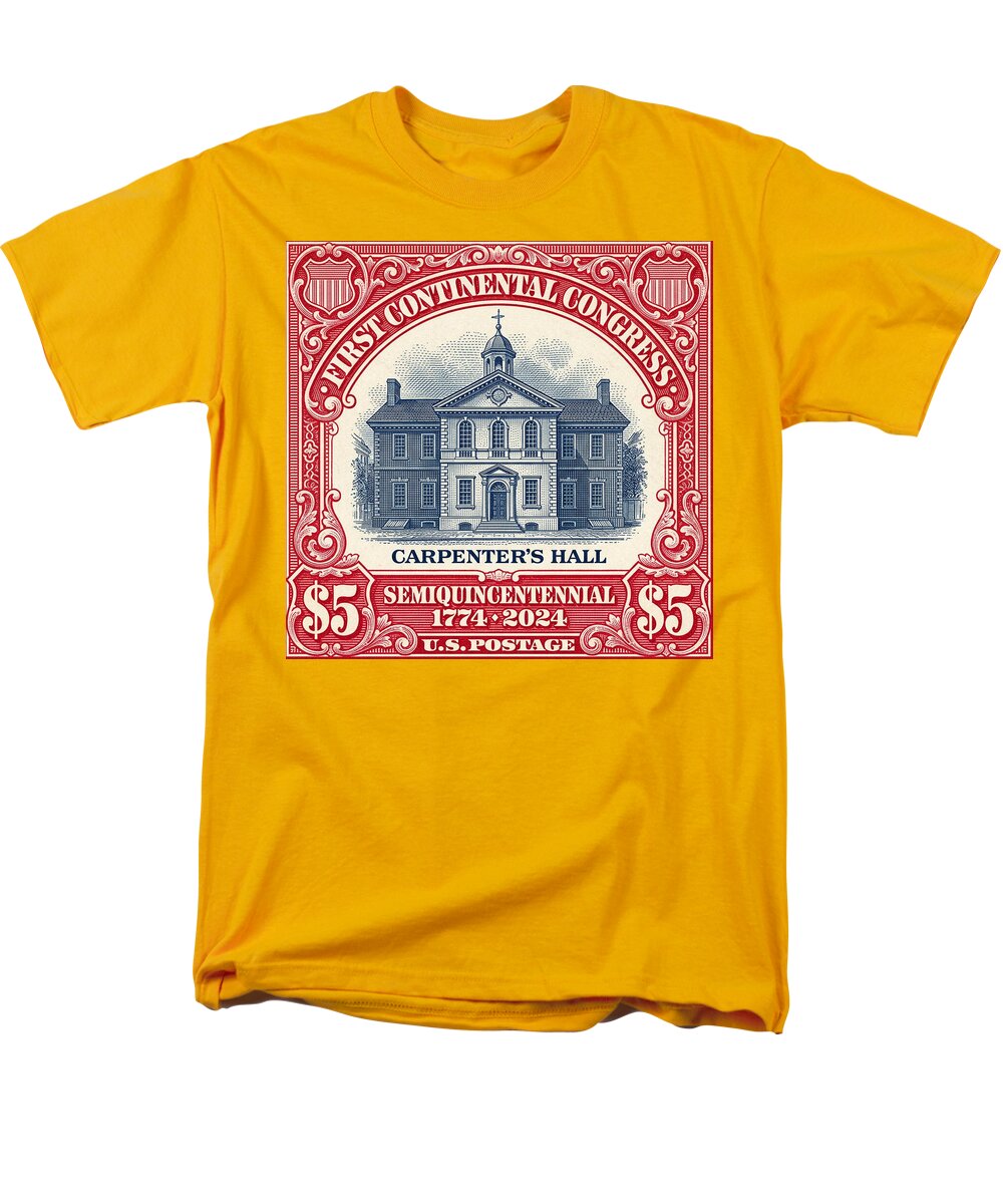 Carpenters Hall $5 - Men's T-Shirt  (Regular Fit)