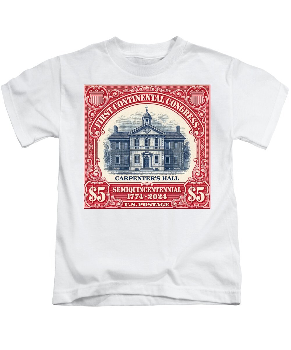 Carpenters Hall $5 - Kids T-Shirt