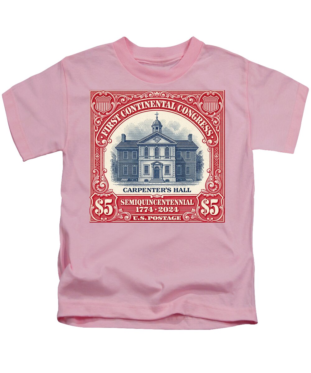 Carpenters Hall $5 - Kids T-Shirt