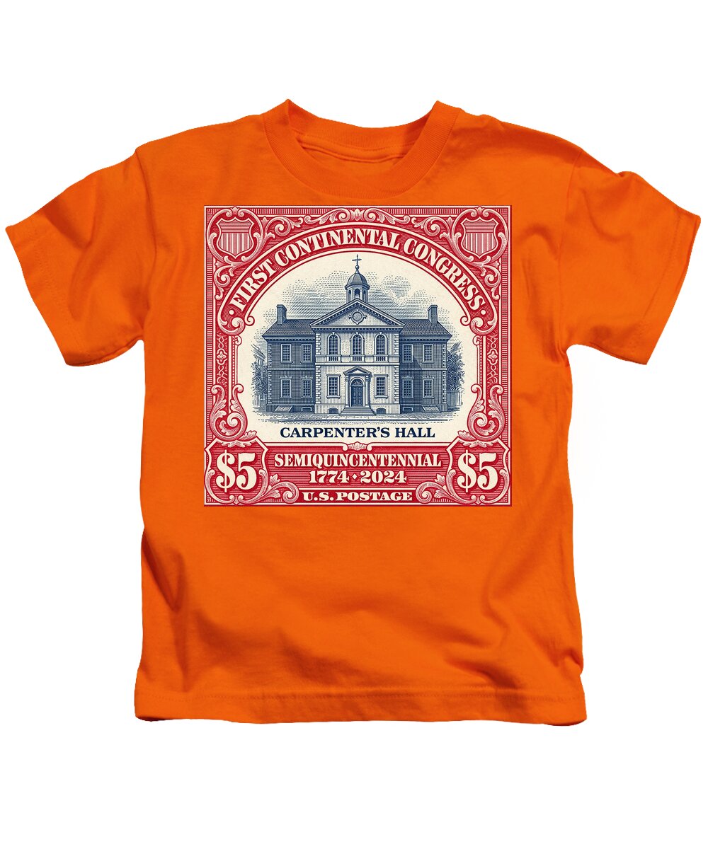 Carpenters Hall $5 - Kids T-Shirt