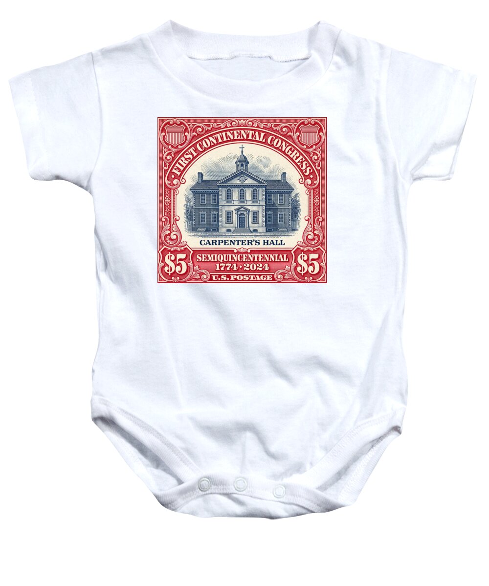 Carpenters Hall $5 - Baby One-Piece