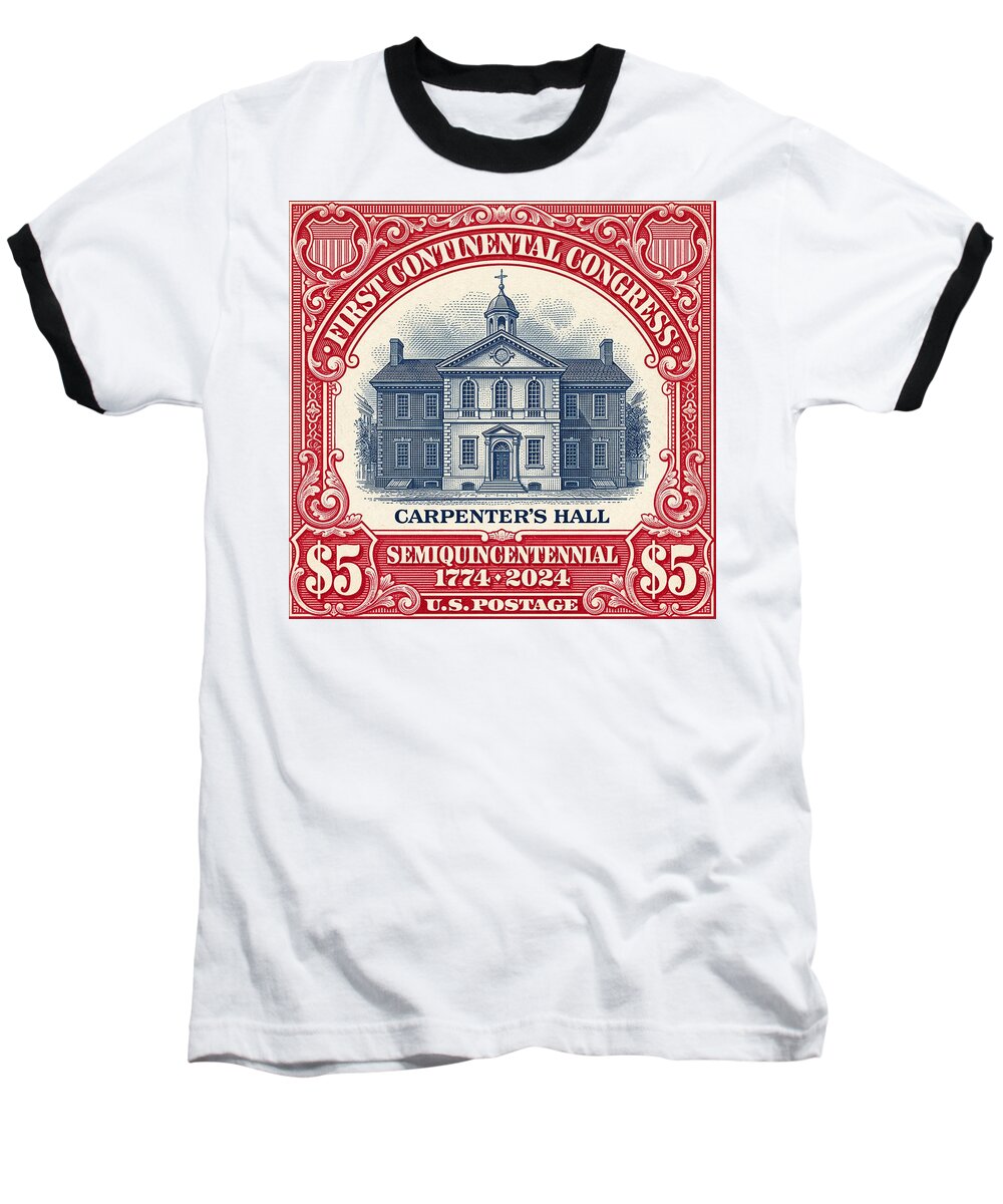 Carpenters Hall $5 - Baseball T-Shirt