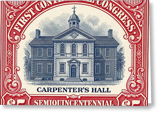 Carpenters Hall $5 - Greeting Card