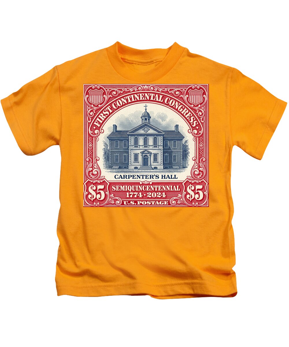 Carpenters Hall $5 - Kids T-Shirt
