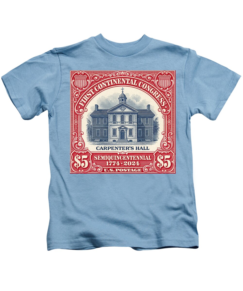 Carpenters Hall $5 - Kids T-Shirt