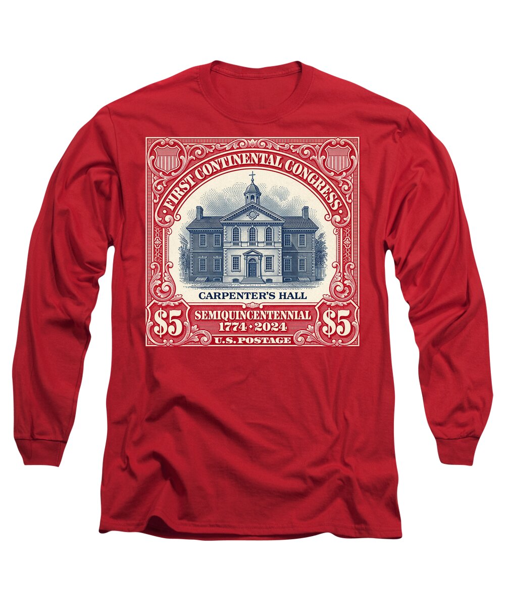 Carpenters Hall $5 - Long Sleeve T-Shirt