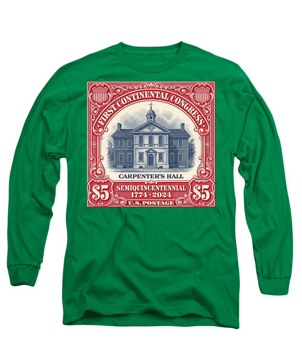 Carpenters Hall $5 - Long Sleeve T-Shirt