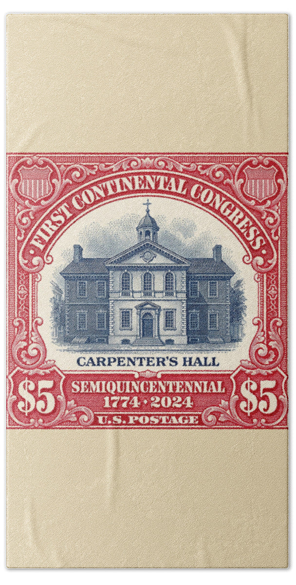 Carpenters Hall $5 - Beach Towel