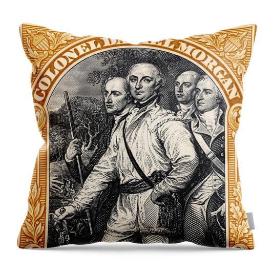 Col. Daniel Morgan 10c - Throw Pillow