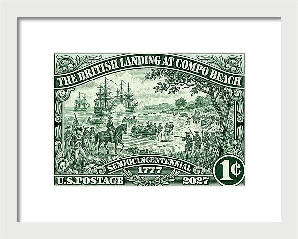 Compo Beach Westport 1c - Framed Print