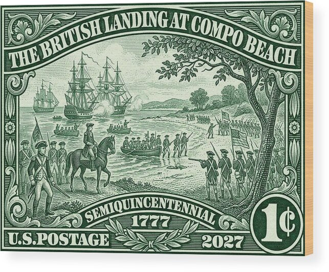 Compo Beach Westport 1c - Wood Print