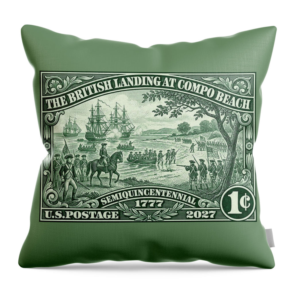 Compo Beach Westport 1c - Throw Pillow