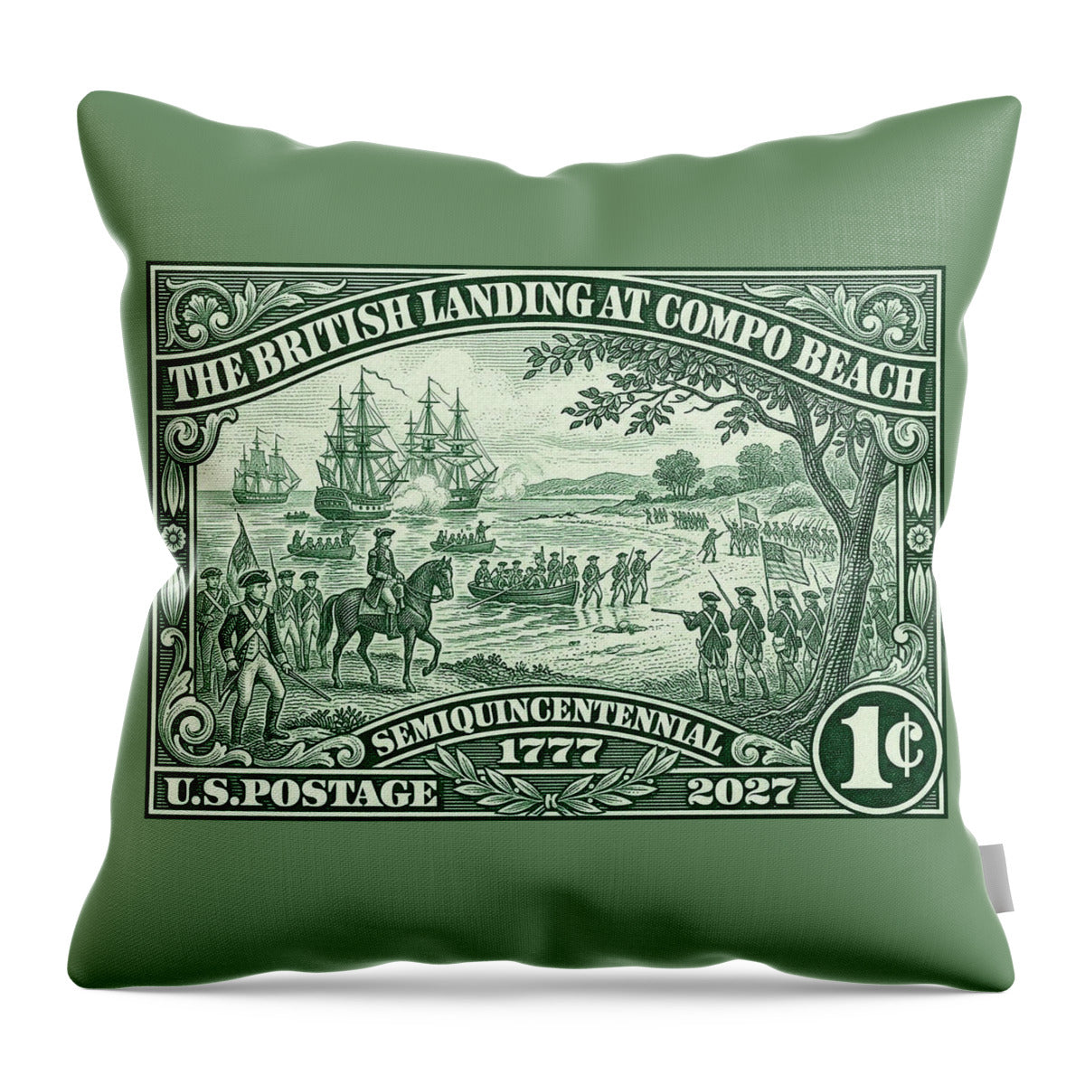 Compo Beach Westport 1c - Throw Pillow