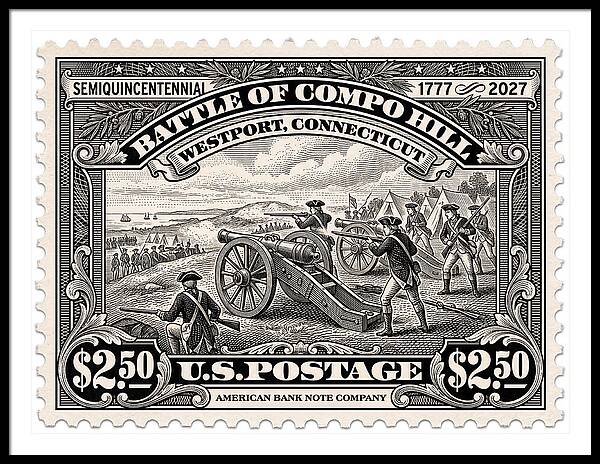 Compo Hill $2.50 - Framed Print