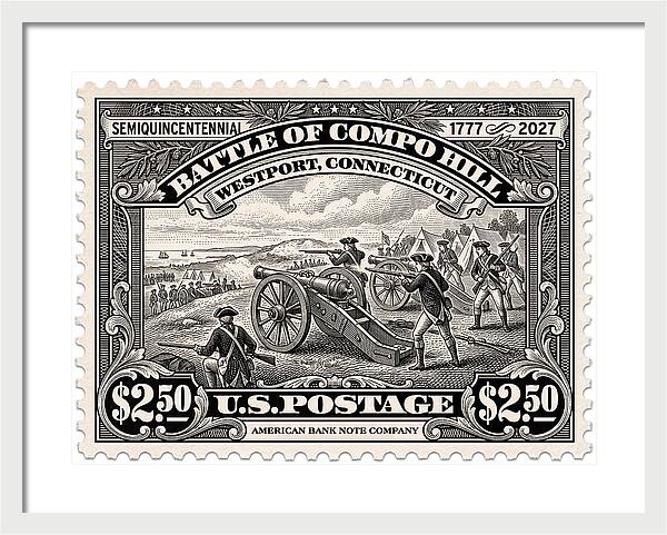 Compo Hill $2.50 - Framed Print