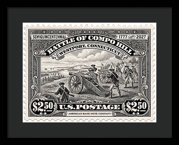 Compo Hill $2.50 - Framed Print