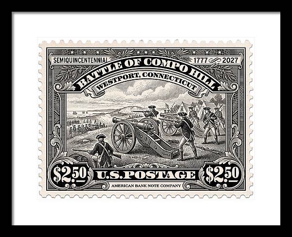 Compo Hill $2.50 - Framed Print